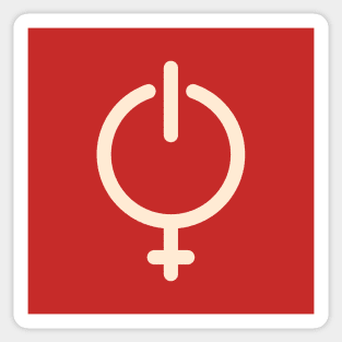 Woman Power Sticker